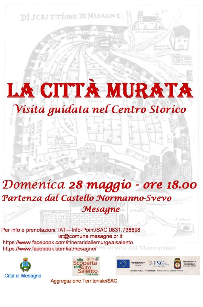 Locandina visita guidata La Città Murata