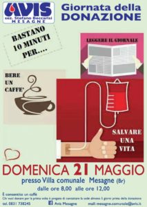 donazione 21 maggio 2017 Avis Mesagne