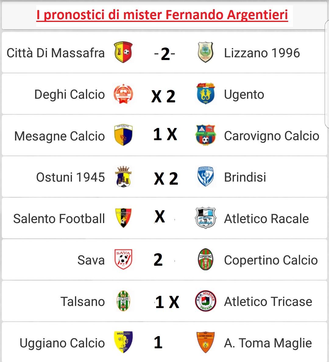 promozione quarta giornata