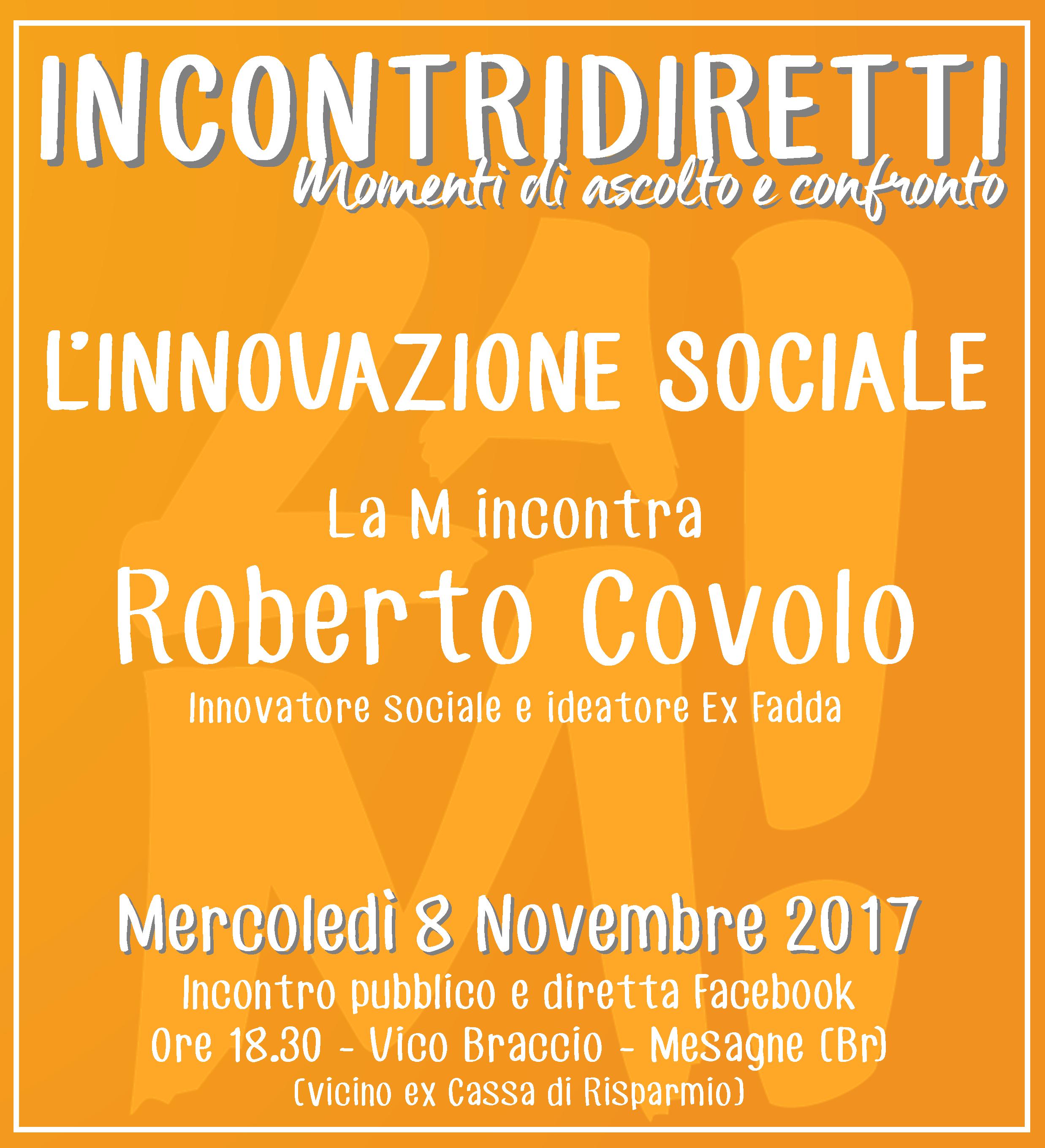 incontridiretti - la M incontra Roberto Covolo